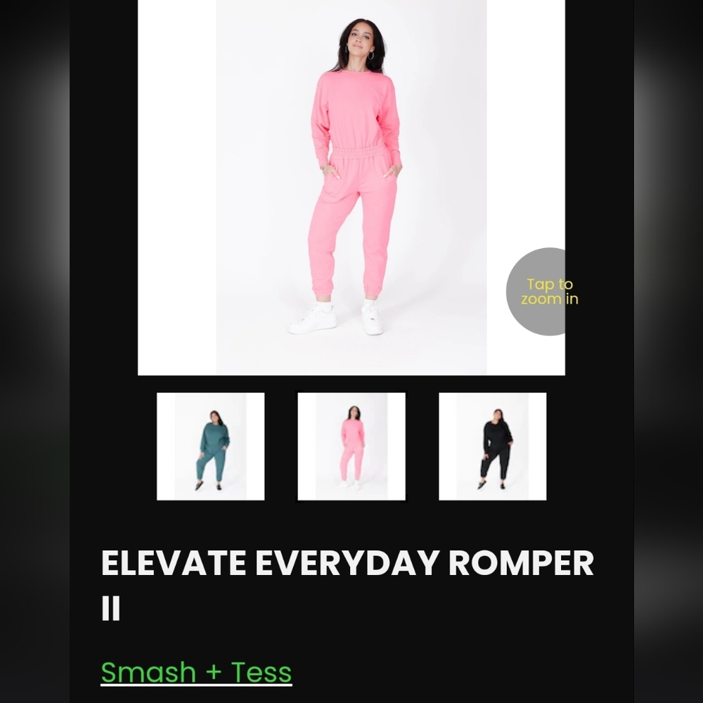 Smash + Tess Pink Elevate Everyday Romper II.